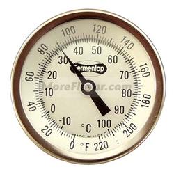 Dial Thermometer (3'' Face x 6'' Probe)