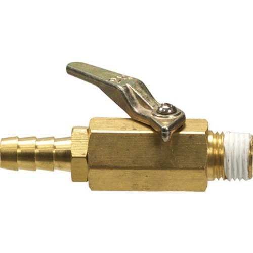 ShutOff Check Valve CO2 on/off ball valve Male 1/4" NPT x 5/16" barb