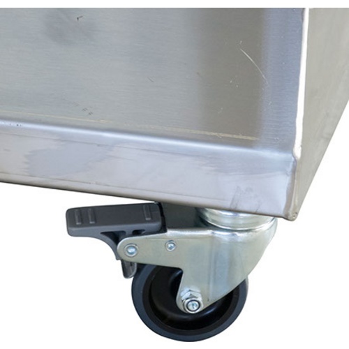 EnoItalia Wine Bottle Filler | 6 Spout | Stainless Trolley Cart | Electronic Level Sensor | Integrated Pump | 980L/h Fill Rate | 220V