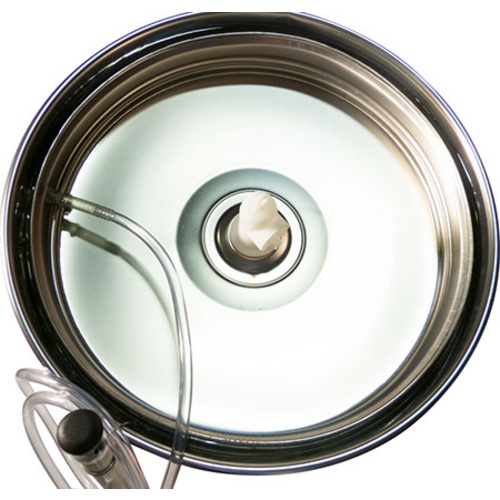 Marchisio Variable Volume Tank | Flat Bottom | Stainless Steel | Marbled Finish | 500L