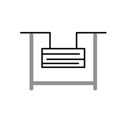 Wine Cooling Plate Macro Bin Stainless Steel Weldless 40 in. x