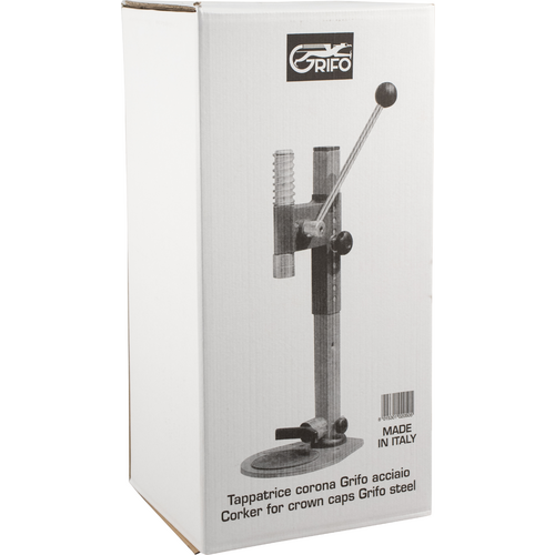 Grifo Deluxe Bench Capper | Beer Bottle Capper | Height Adjustable | 26 mm & 29 mm Crown Cap Compatible