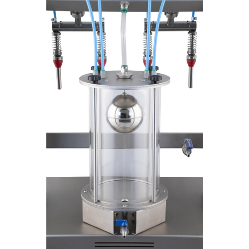 EnoItalia Wine Bottle Filler | Vacuum Filler | 4 Spout | Benchtop Bottle Filler | Stainless Steel | 650L/h Fill Rate | 110V
