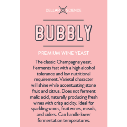 CellarScience® BUBBLY Dry Wine Yeast | Premium Wine Yeast