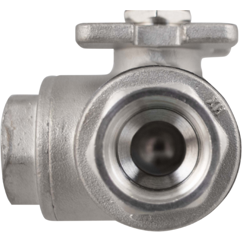 Stainless 3-Way Ball Valve - 1/2 in. BSP
