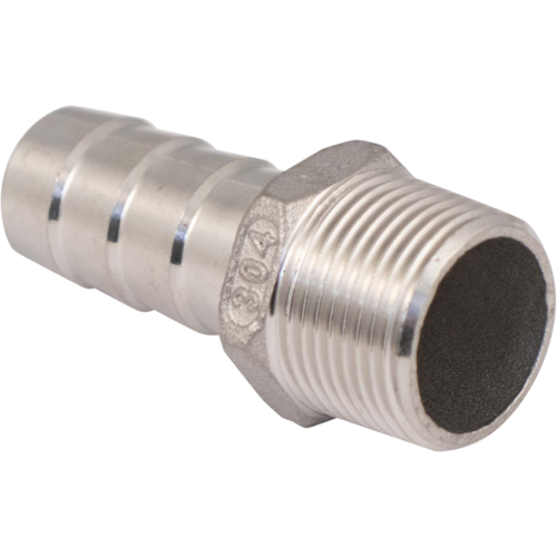 Stainless Barb - 3/4 in. Male BSPP x 3/4 in.