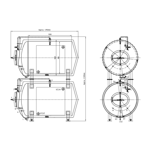 MB 7 bbl Stackable Lager Tanks | Matching Set of Two | T.C. Sanitary Ports | All Fittings Included | Carbonation Stone | Passivated Ready to Use | American Engineered | Ships from USA