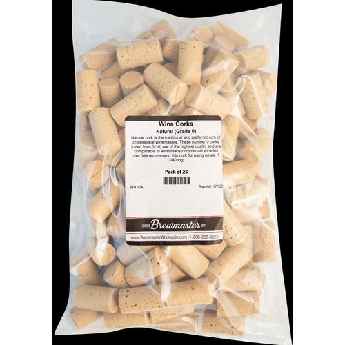 Natural Wine Corks | Ultra Premium Grade 0 | Molinas MP 1N  | #9 x 1.75