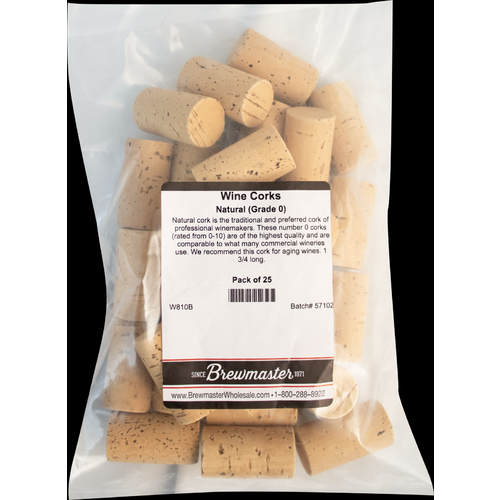 Natural Wine Corks | Ultra Premium Grade 0 | Molinas MP 1N  | #9 x 1.75