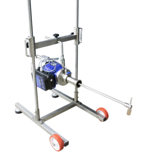 EnoItalia Wine Tank Mixer | Variable Speed | Stainless Steel Mixing Rod & Cart | 1 HP | 1400 RPM | 220V Single Phase