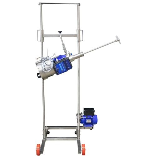 EnoItalia Wine Tank Mixer | Injection Pump | Variable Speed | Stainless Steel Mixing Rod & Cart | 1 HP | 1400 RPM | 220V Single Phase