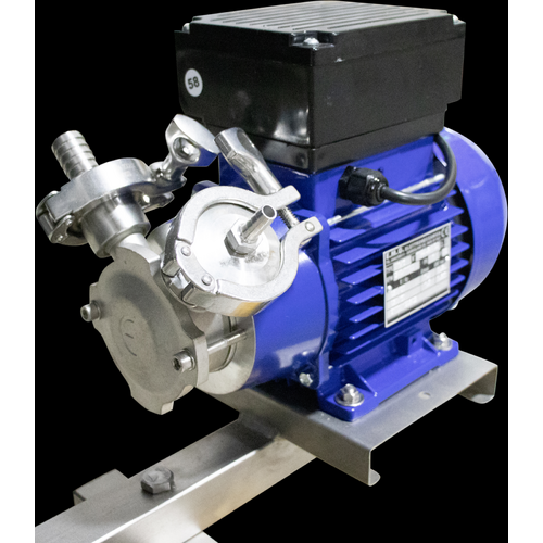 EnoItalia Wine Tank Mixer | Injection Pump | Variable Speed | Stainless Steel Mixing Rod & Cart | 1 HP | 1400 RPM | 220V Single Phase