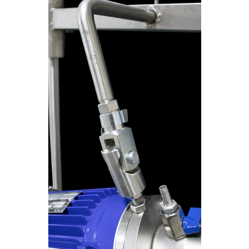 EnoItalia Wine Tank Mixer | Injection Pump | Variable Speed | Stainless Steel Mixing Rod & Cart | 1 HP | 1400 RPM | 220V Single Phase