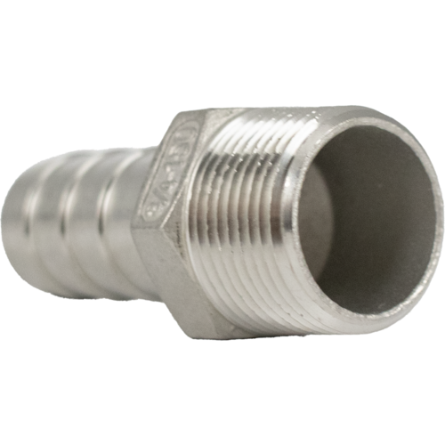 Stainless - 3/4 in mpt x 3/4 in Barb