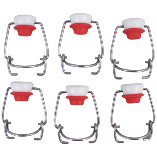 Pop Cultures | PopTops™ Swing Top Bottles | Clear Glass Bottles | 16 oz | Case of 12