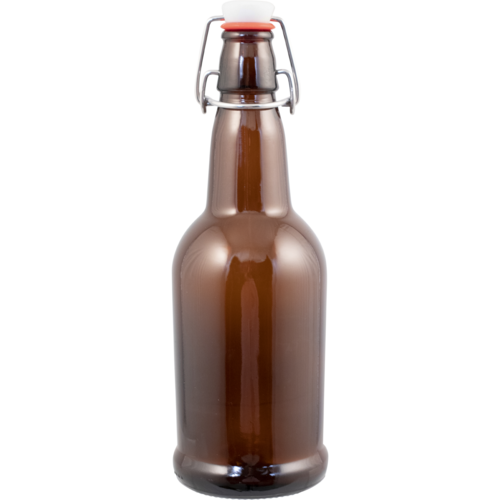 Pop Cultures | PopTops™ Swing Top Bottles | Amber Glass Bottles | 16 oz | Case of 12