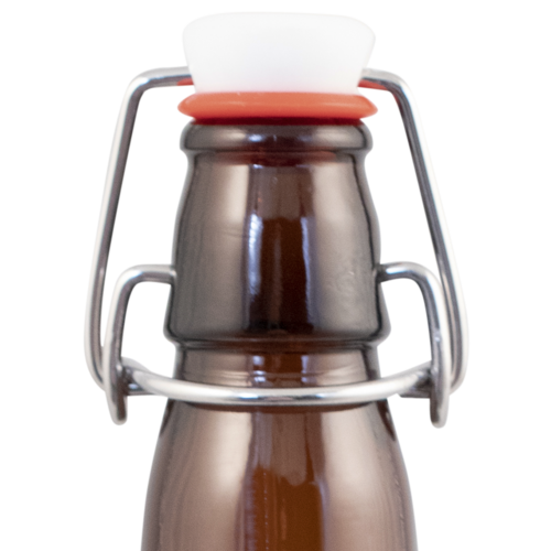 Pop Cultures | PopTops™ Swing Top Bottles | Amber Glass Bottles | 16 oz | Case of 12