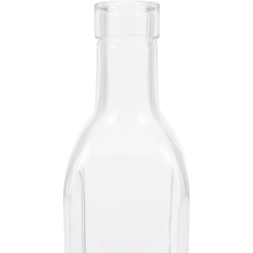 Square Sided Glass Bottles | Clear | 500mL | Case of 24