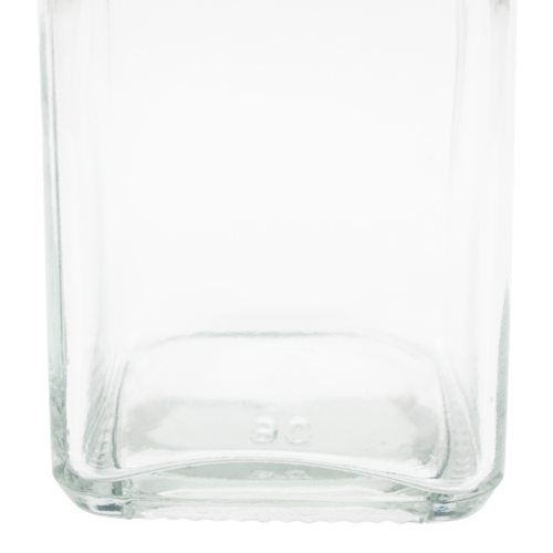 Square Sided Glass Bottles | Clear | 500mL | Case of 24