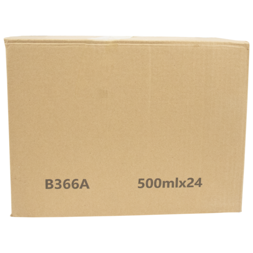 Square Sided Glass Bottles | Clear | 500mL | Case of 24