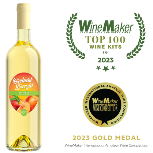 Peach Perfection Wine Making Kit | Orchard Breezin' | Gold Medal | Top 100 Wine Kits