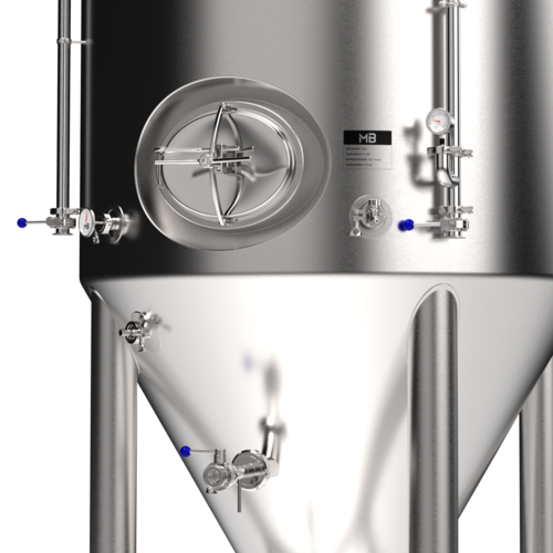 MB® 60 bbl Conical Unitank Fermenter | T.C. Sanitary Ports | All Fittings Included | Carbonation Stone | Passivated Ready to Use | American Engineered | Made to Order
