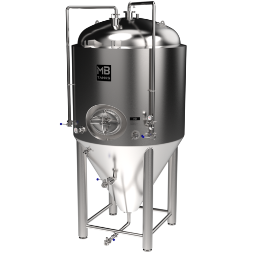 MB® 120 bbl Conical Unitank Fermenter | T.C. Sanitary Ports | All Fittings Included | Carbonation Stone | Passivated Ready to Use | American Engineered | Made to Order