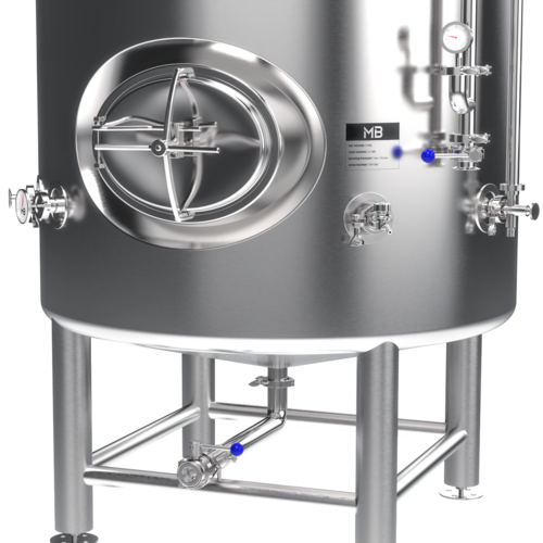 MB® 5 bbl Brite Tank | T.C. Sanitary Ports | All Fittings Included | Carbonation Stone | Passivated Ready to Use | American Engineered | Ships from USA