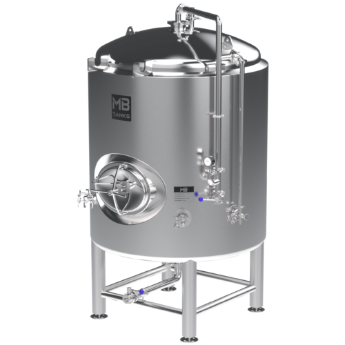 MB® 20 bbl Brite Tank | T.C. Sanitary Ports | All Fittings Included | Carbonation Stone | Passivated Ready to Use | American Engineered | Ships from USA