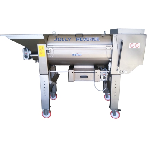 EnoItalia Jolly 60 Reverse Crusher Destemmer | Electronic Speed Control | Automatic Cleaning System | Stainless Steel | 6 tons/h | 220V 3 Phase