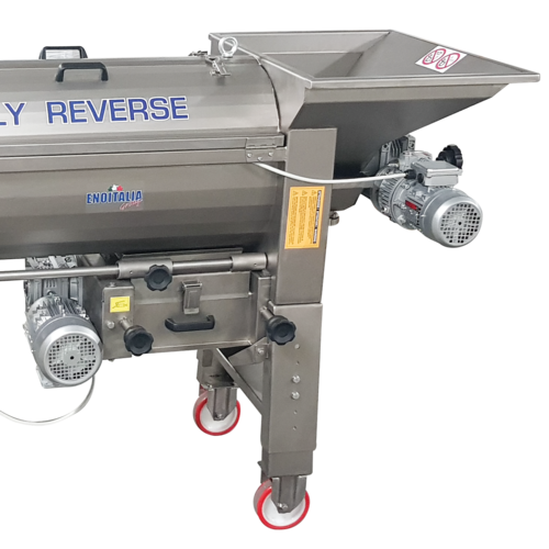 EnoItalia Jolly 60 Reverse Crusher Destemmer | Electronic Speed Control | Automatic Cleaning System | Stainless Steel | 6 tons/h | 220V 3 Phase