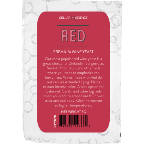 CellarScience® RED Dry Wine Yeast | Premium Wine Yeast