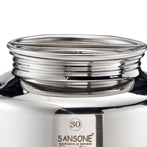 Sansone Fusti Tank | Stainless Steel Water Dispenser | 13.2 Gallon | 50L