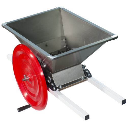 EnoItalia Manual Apple Crusher | Stainless Steel Hopper | Aluminum Rollers