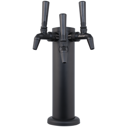 KOMOS® Matte Black Draft Tower With NukaTap® Faucets (w/ Duotight Fittings)