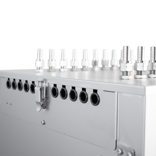 MB® MiniChilly | Multi-Tank Glycol Chiller | Bulkhead Sets for 10 Fermenters | Digital Temp Control | Rolling Casters | Stainless Steel Enclosure | 1.2 HP