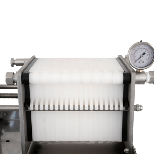 EnoItalia Wine Plate Filter | 20x20 | 10 Plate | Stainless Rolling Cart | 280L/h | 220V Single Phase