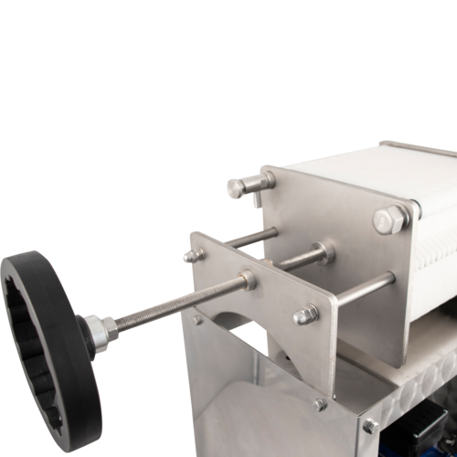 EnoItalia Wine Plate Filter | 20x20 | 10 Plate | Stainless Rolling Cart | 280L/h | 220V Single Phase
