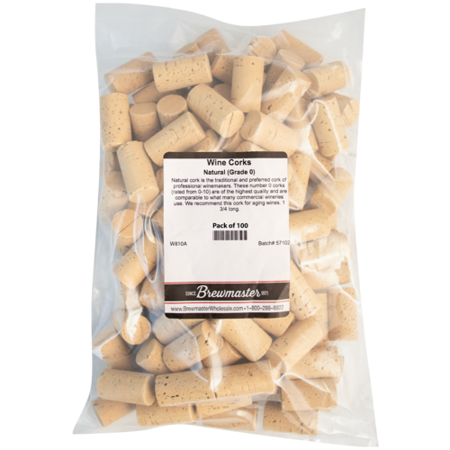 Natural Wine Corks | Ultra Premium Grade 0 | Molinas MP 1N  | #9 x 1.75