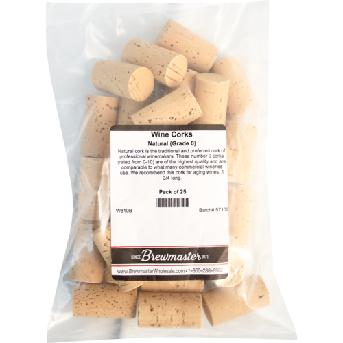 Natural Wine Corks | Ultra Premium Grade 0 | Molinas MP 1N  | #9 x 1.75