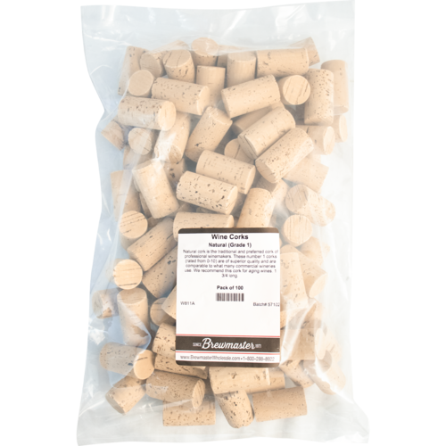 Natural Wine Corks | Premium Grade 1 | Molinas MP 1N  | #9 x 1.75