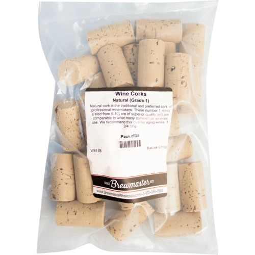 Natural Wine Corks | Premium Grade 1 | Molinas MP 1N  | #9 x 1.75