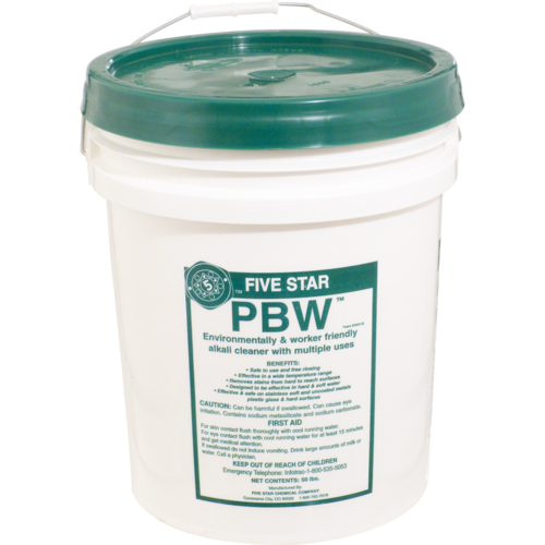 Five Star | PBW Cleaner | Powdered Brewery Wash | Non-Hazardous | Alkaline Brewery Cleaner | Environmentally Friendly