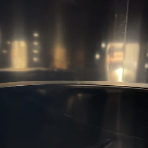 Shiny interior of a Speidel tank